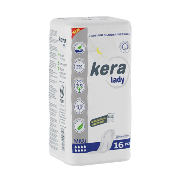 Σερβιέτες ακράτειας kera Lady Maxi 16 τεμαχίων - Image 2