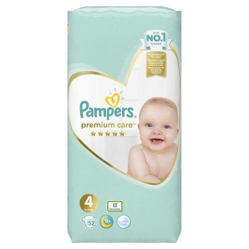 Pampers Premium Care Jumbo Pack No4 (9–14 kg) 52 τεμ.