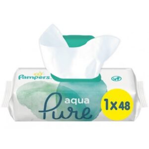 Pampers Aqua Pure 48 Μωρομάντηλα με καπακι
