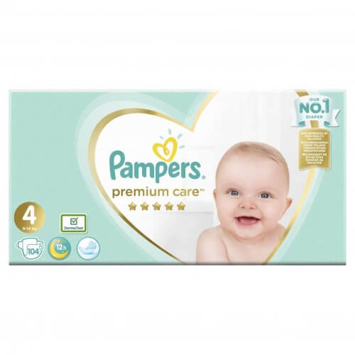 Pampers Premium Care No4 (9–14 kg) 104 τεμ.