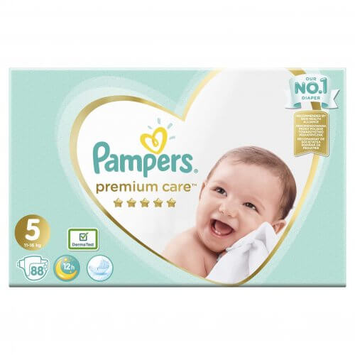 Pampers Premium Care Jumbo Pack No5 (11–16 kg) 88 τεμ.