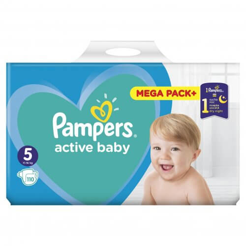 Pampers Active Baby Mega Pack No5 (11–16 kg) 110 τεμ.