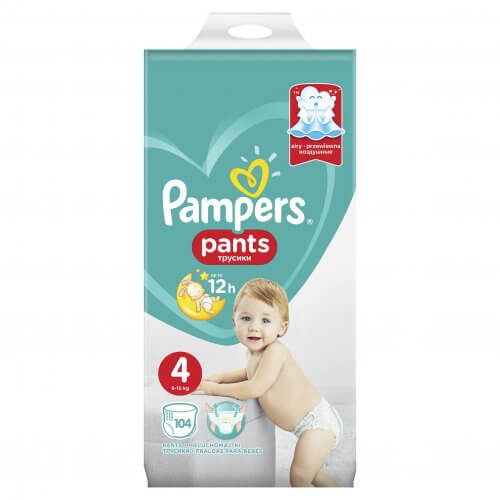 Pampers Pants Jumbo Pack No4 (9–15 kg) 52 τεμ.