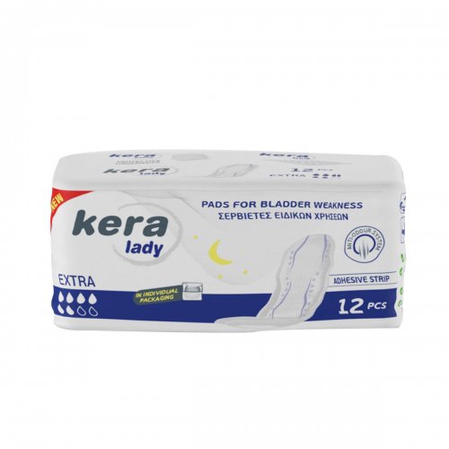 Σερβιετες ακρατειας kera Lady Extra 12 τεμαχίων