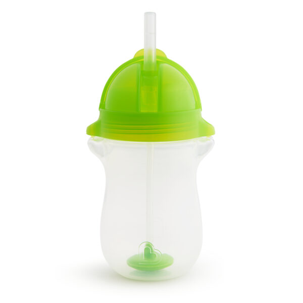 Munchkin Ποτήρι Με Καλαμάκι Και Βαρίδι Πράσινο 296ml 12+μηνών - Image 1