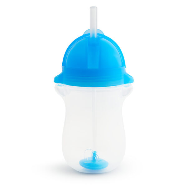 Munchkin Ποτήρι Με Καλαμάκι Και Βαρίδι Μπλε 296ml 12+μηνών - Image 1