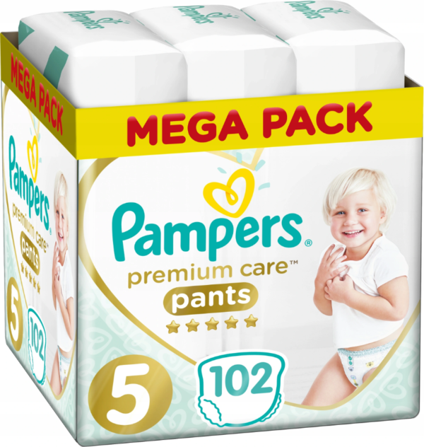 Pampers Premium Care Pants Mega Pack No5 (12–17 kg) 102 τεμ.