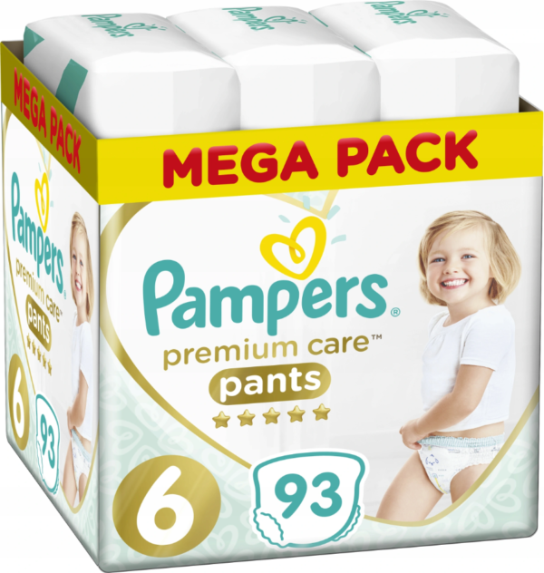 Pampers Premium Care Pants Mega Pack No6 (15+ kg) 93 τεμ.