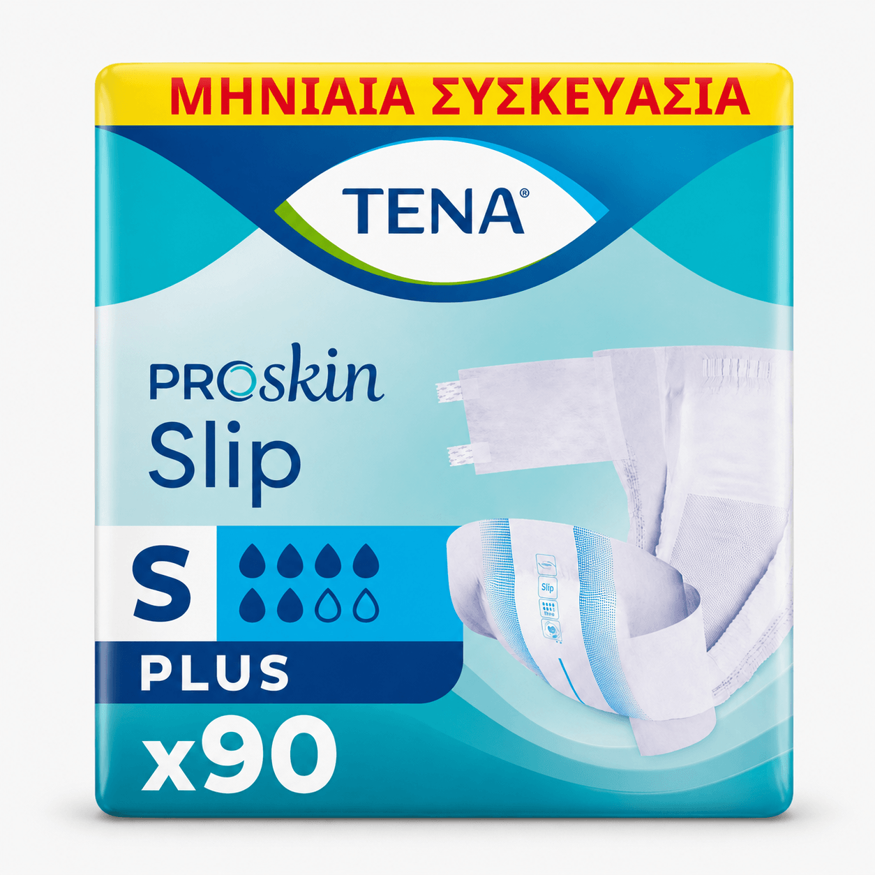 Tena Πάνες Ενηλίκων Proskin Slip Plus Small (56-85 εκ) Μηνιαια Συσκευασία 90τεμ (3*30τεμ) Tena Πάνες Ενηλίκων Proskin Slip Plus Small (56-85 εκ) Μηνιαια Συσκευασία 90τεμ (3*30τεμ) - Image 1