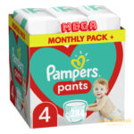 Πάνες Pampers Pants Mega Monthly Pack+ Νο4 (9-15kg) 284τεμ