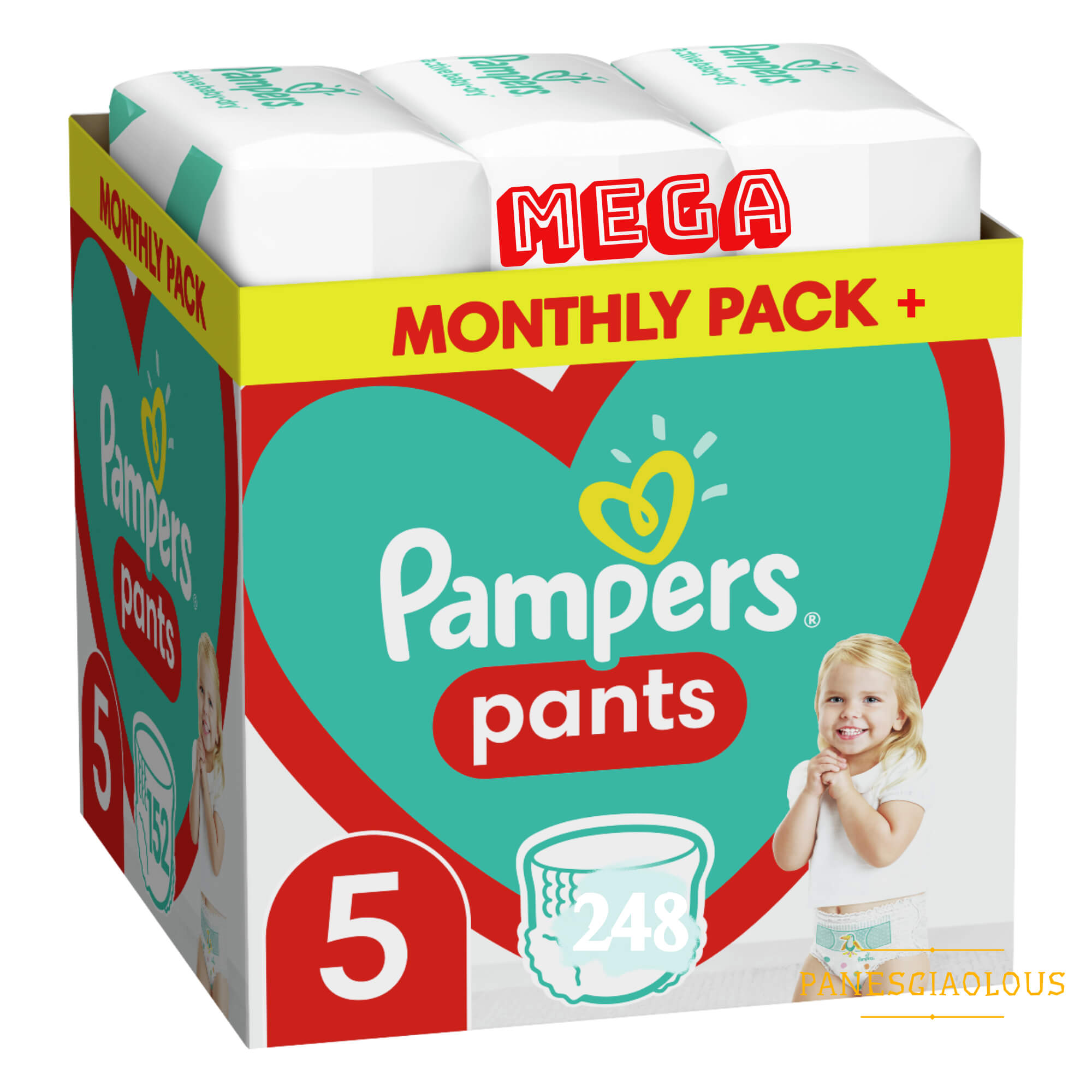 Πάνες Pampers Pants Mega Monthly Pack+ Νο5 (12-17kg) 248τεμ Πάνες Pampers Pants Mega Monthly Pack+ Νο5 (12-17kg) 248τεμ - Image 1