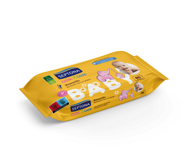 Septona Calm n’ Care Chamomile μωρομάντηλα