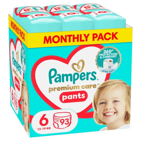 Pampers Premium Care Pants Monthly Pack No6 (13–19 kg) 93 τεμ.