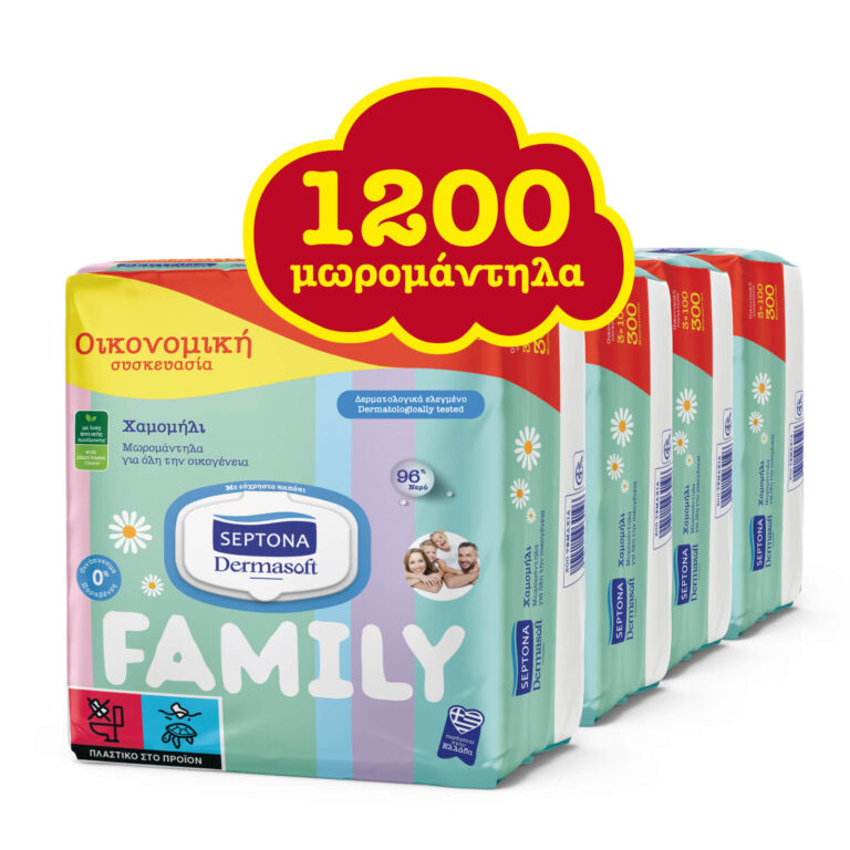 Septona Dermasoft Family μωρομάντηλα