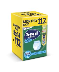 Ελαστικό εσώρουχο ακράτειας Sani Sensitive Pants Extra Large No4 112τεμ (8*14)