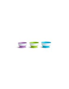 Munchkin Stay Put Suction Bowls Σετ 3 Μπολ Αναρρόφησης