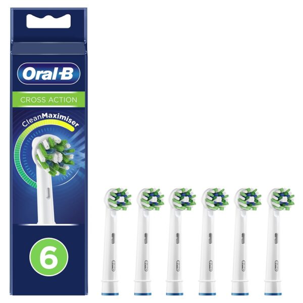 Oral-B Cross Action CleanMaximizer Ανταλλακτικές Κεφαλές για Ηλεκτρική Οδοντόβουρτσα, 6τεμ