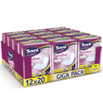 Σερβιέτες ακράτειας με βαμβάκι Sani Lady Super Giga Pack No5 240τεμ (12x20τεμ-κιβώτιο)