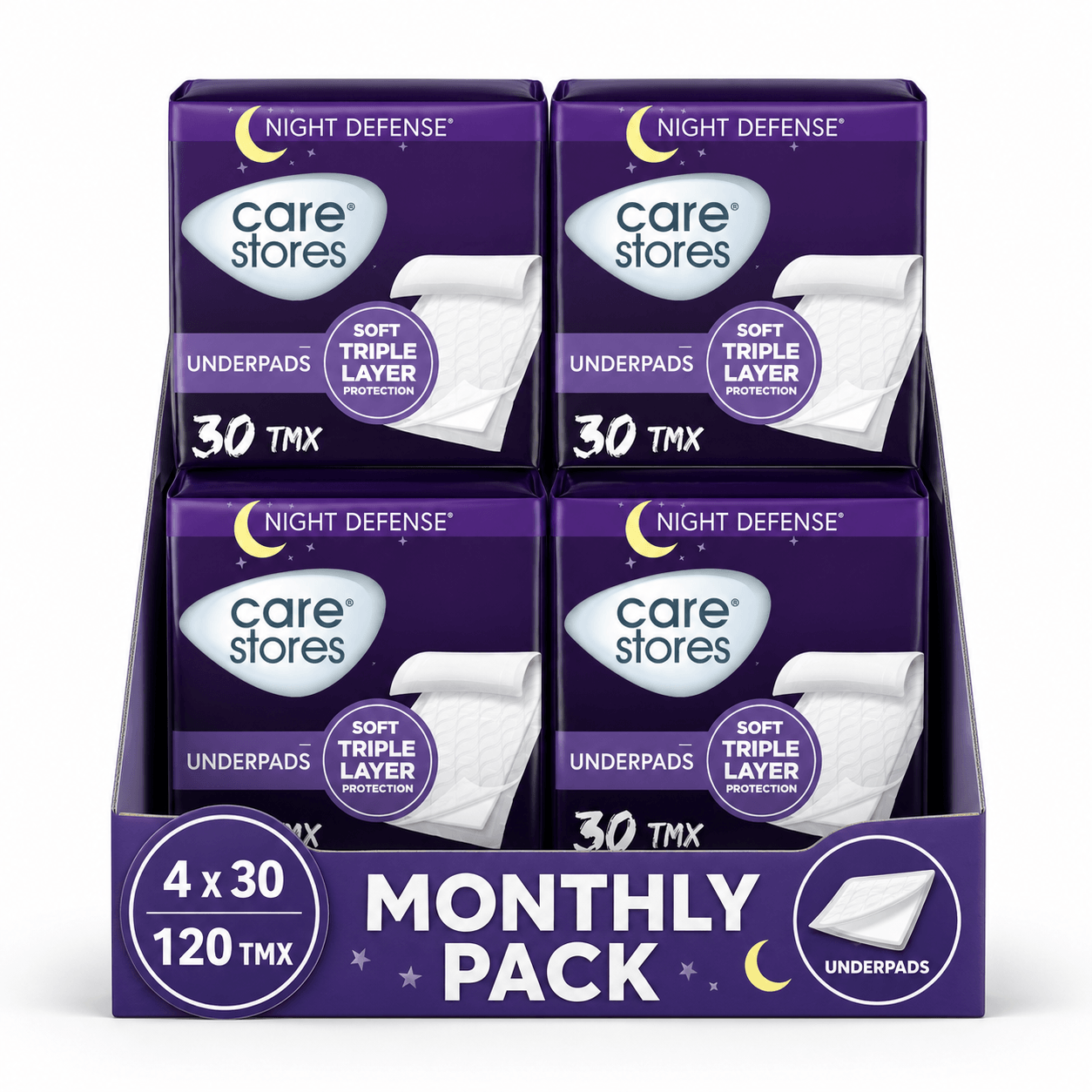 Care stores απορροφητικα υποσεντονα 60χ90 Monthly Pack 120 τμχ Care stores απορροφητικα υποσεντονα 60χ90 Monthly Pack 120 τμχ - Image 1