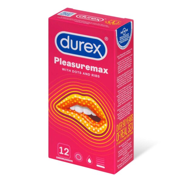 Durex Προφυλακτικά με Κουκίδες & Ραβδώσεις Pleasure Μax 12 Τεμάχια - Image 1