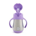 Munchkin Cool Cat Stainless Steel Straw Cup Aνοξείδωτο Θερμός, 237ml - Image 2