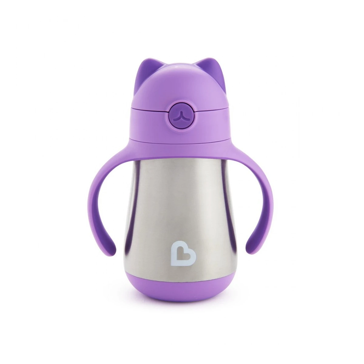 Munchkin Cool Cat Stainless Steel Straw Cup Aνοξείδωτο Θερμός, 237ml Munchkin Cool Cat Stainless Steel Straw Cup Aνοξείδωτο Θερμός, 237ml - Image 1