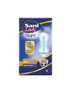 Σερβιέτες ακράτειας Sani Lady Extra Night No4 12τεμ