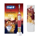 Oral-B Promo The Lion King Vitality Pro Kids Electric Toothbrush 3+ Years Άσπρο - Κόκκινο 1 Τεμάχιο & Θήκη Μεταφοράς 1 Τεμάχιο