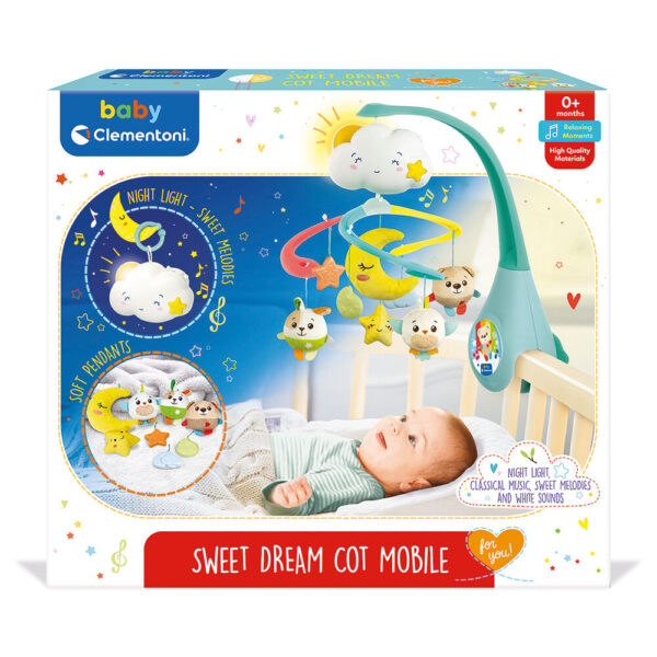 Baby Clementoni Βρεφικό Μουσικό Περιστρεφόμενο Skydreams Για 0+ Μηνών - Image 1