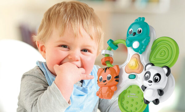 Baby Clementoni Βρεφικό Παιχνίδι Ζωάκια Στο Καρουζέλ Για 6-36 Μηνών - Image 4