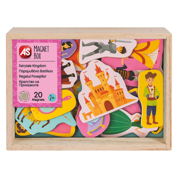 AS Magnet Box Παραμυθένιο Βασίλειο 20 Εκπαιδευτικοί Ξύλινοι Μαγνήτες Για 2+ Χρονών - Image 1