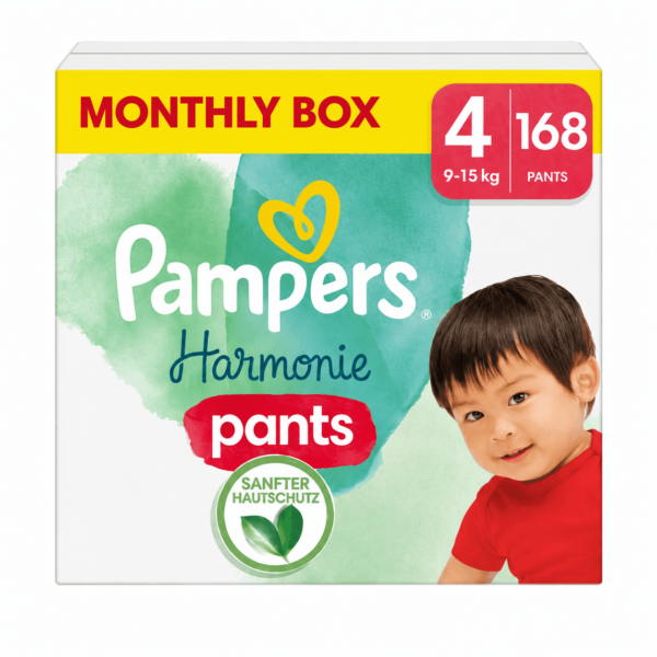 Pampers Harmonie Pants Monthly Pack No4 (9–15 kg) 168 τεμ.