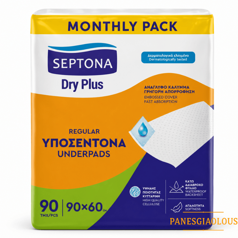 Septona monthly pack υποσεντονα economy 60x90 90τμχ Septona monthly pack υποσεντονα economy 60x90 90τμχ - Image 1