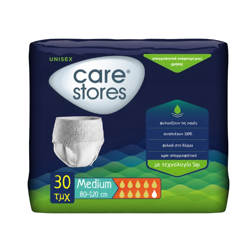 Care stores πανα βρακακι ακρατειας Medium 80-120cm 30 τμχ Care stores πανα βρακακι ακρατειας Medium 80-120cm 30 τμχ - Image 1