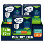 Care stores πανα βρακακι ακρατειας monthly pack XLarge 120-160cm 90 τμχ