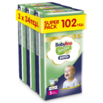 Πάνα-βρακάκι Babylino Pants SUPERPACK Nο5 10-16KG 102 τεμ