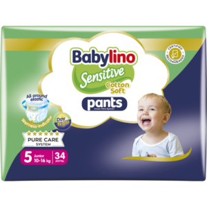 Babylino Pants Unisex No5 Junior 10-16kg (34τεμ) – Πάνες Βρακάκι για Άνεση & Εκμάθηση