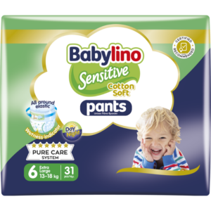 Babylino Pants Unisex No6 Extra Large 13-18kg (31τεμ) – Πάνες Βρακάκι για Άνεση & Εκμάθηση