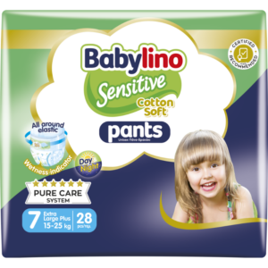 Babylino Pants Unisex No7 Extra Large Plus 15-25kg (28τεμ) – Πάνες Βρακάκι για Άνεση & Εκμάθηση