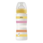 Chicco Πλαστικό Μπιμπερό Well Being Κατά των Κολικών Ροζ 330ml Για 4+ Μηνών - Image 3