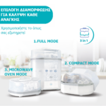 Chicco Βρεφικός Αποστειρωτής Μπιμπερό Ηλεκτρικός 3 Σε 1 - Image 2