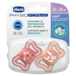Chicco Πιπίλες Light PhysioForma Ροζ Για 16-36 Μηνών 2τμχ