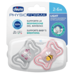 Chicco Πιπίλες Light PhysioForma Ροζ Για 2-6 Μηνών 2τμχ