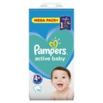 Πανες Pampers Active Baby Mega Pack Νo4+ (10-15kg) 120τεμ