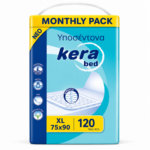 Kera bed υποσέντονα XL 75x90 monthly pack 120τμχ  (4x30) - Image 2