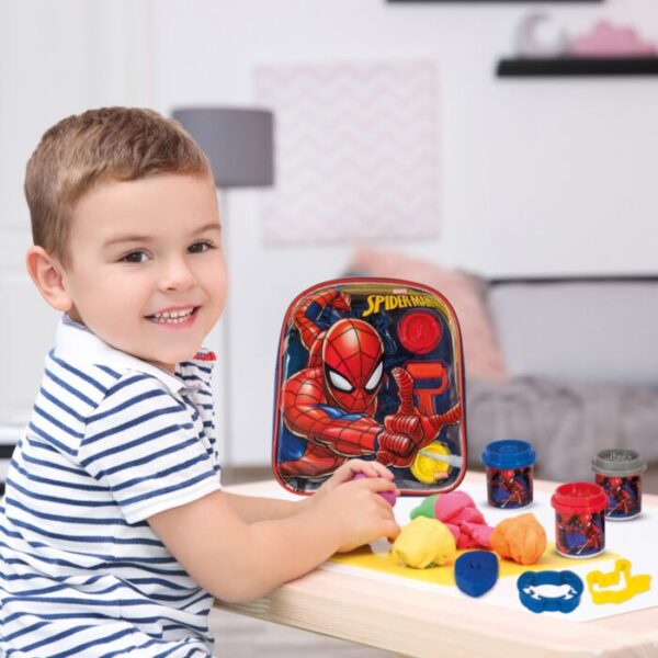 As company Πλαστελίνη Marvel Spiderman Τσάντα Πλάτης Με 4 Βαζάκια - Καπάκια Καλουπάκια Και 5 Εργαλεία 200Gr - Image 2