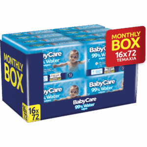 Babycare Μωρομαντηλα 99% water wipes monthly pack 16x72