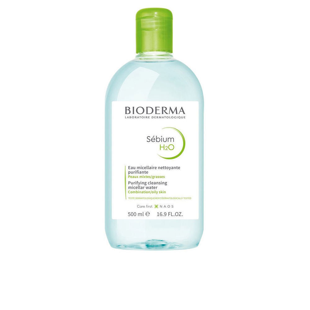 Bioderma Sebium H2O Micellar Water Αφαίρεσης Μακιγιάζ Προσώπου για Ακνεϊκές Επιδερμίδες 500ml - Image 1