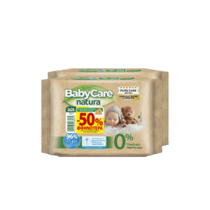 Babycare Μωρομάντηλα Nature Mini Pack 20Χ2 (40Τμχ)
