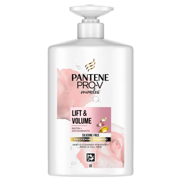 Pantene Pro-v Miracles Lift’n’Volume Biotin Thickening Shampoo Σαμπουάν για Αδύναμα Μαλλιά, 1000 ml - Image 1